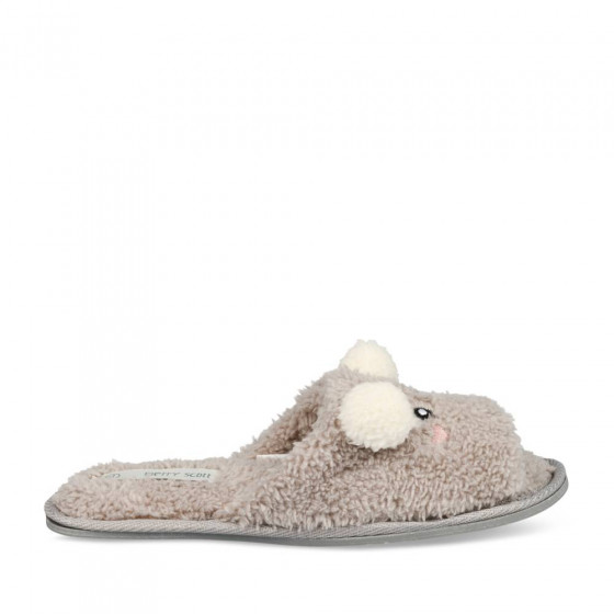 Chaussons ourson GRIS MERRY SCOTT