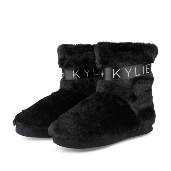 Chaussons bottines NOIR KENDALL+KYLIE
