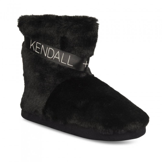 Chaussons bottines NOIR KENDALL+KYLIE