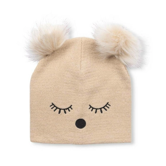Bonnet BEIGE LOVELY SKULL