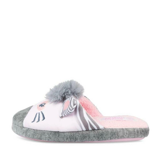 Pantoffels zebra GRIJS LOVELY SKULL