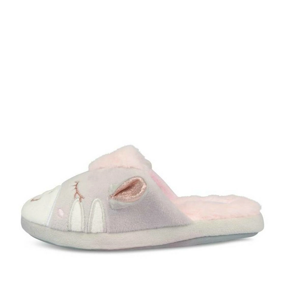 Chaussons licorne GRIS LOVELY SKULL