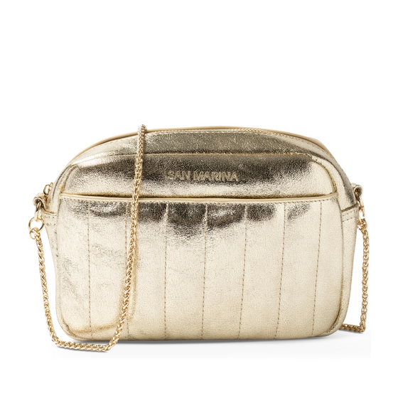 Sac à main en cuir Or SAN MARINA
