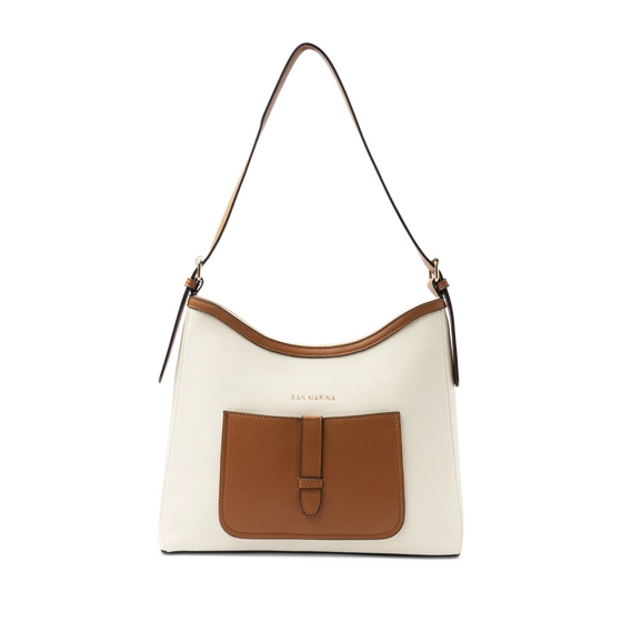 Sac à main COGNAC/BEIGE Femme
