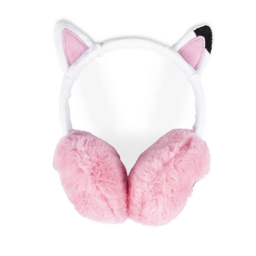 Oorwarmer WIT/ROZE Meisjes