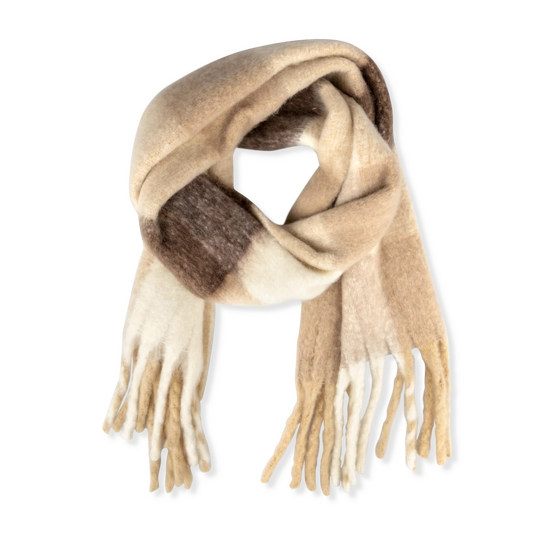 Echarpe MARRON/BEIGE Femme