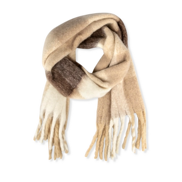 Sjaal KASTANJEBRUIN/BEIGE Dames