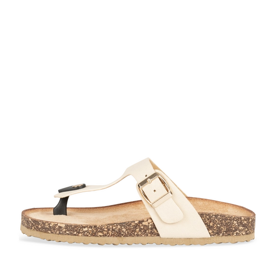 Teenslippers_avec_talon BEIGE Dames