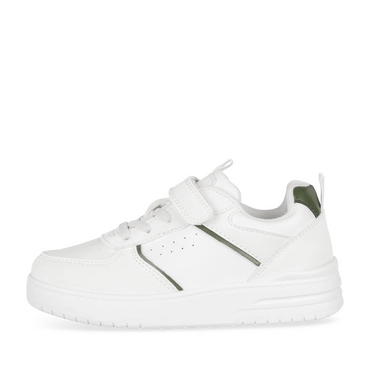 Baskets BLANC/KAKI Garçon