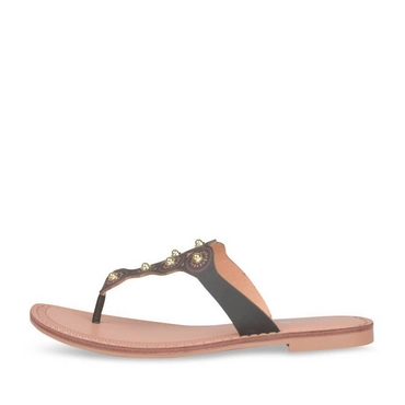 Teenslippers_avec_talon ZWART Dames