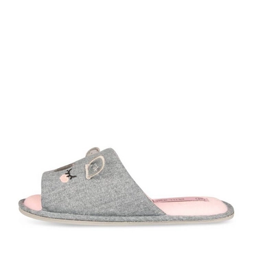 Pantoffels_avec_talon BLAUW Dames
