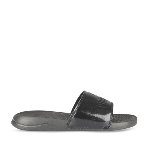 Badslippers_avec_talon ZWART Dames