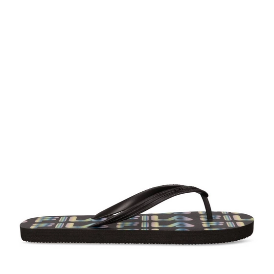 Badslippers_avec_talon ZWART Dames