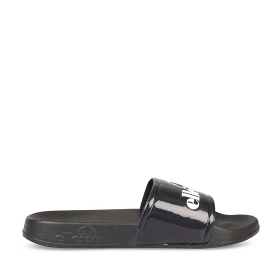 Badslippers_avec_talon ZWART Dames