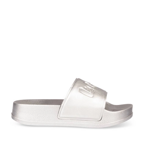 Badslippers_avec_talon ZILVER Dames