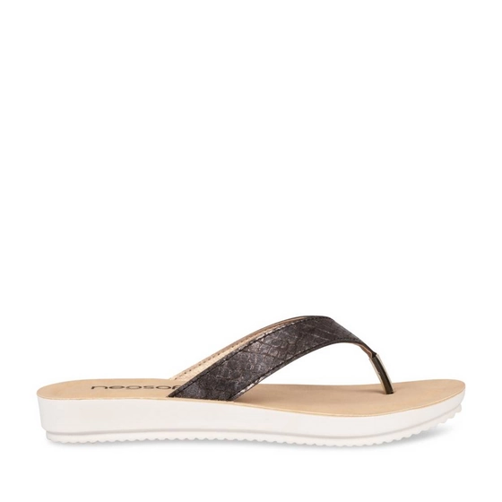 Slippers_avec_talon ZILVER Dames