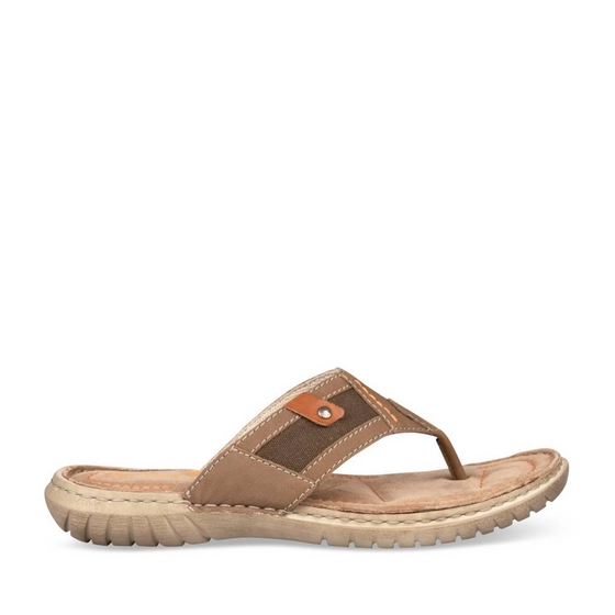 Teenslippers BEIGE Heren