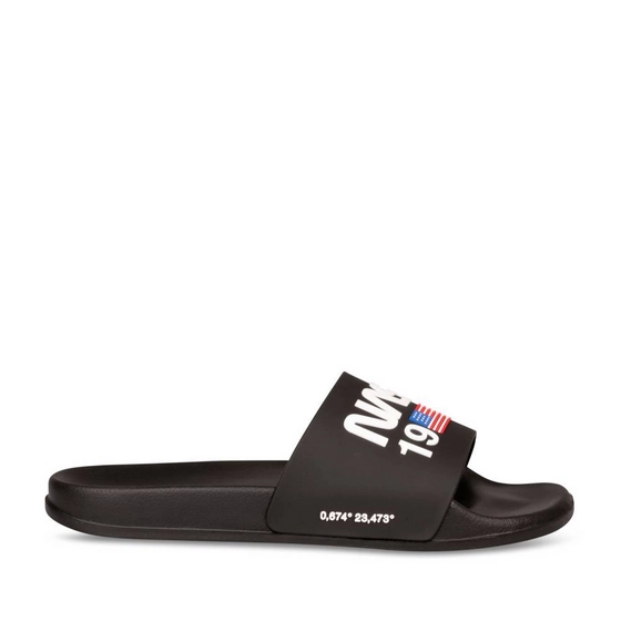Badslippers ZWART Heren