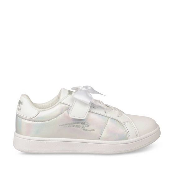 Baskets BLANC/ARGENT Fille