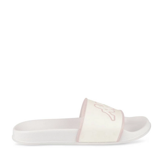 Badslippers_avec_talon WIT/ROZE Dames