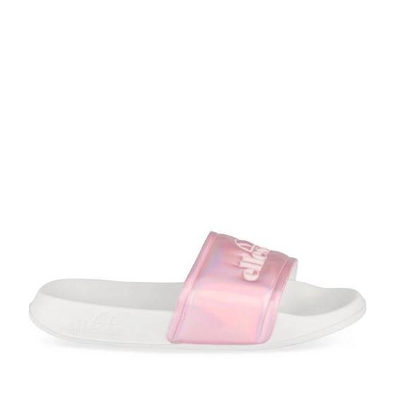 Badslippers WIT/ROZE Meisjes
