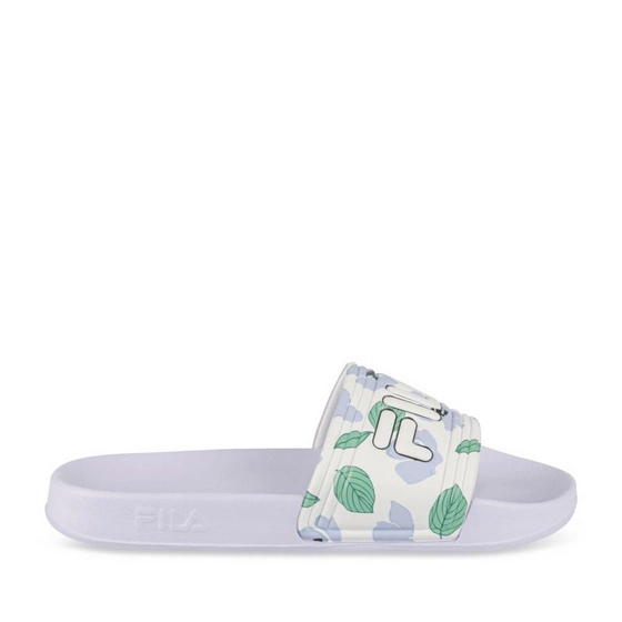 Badslippers_avec_talon VIOLET/WIT Dames