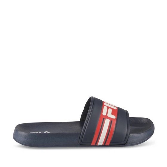 Badslippers NAVY/ROOD Jongen