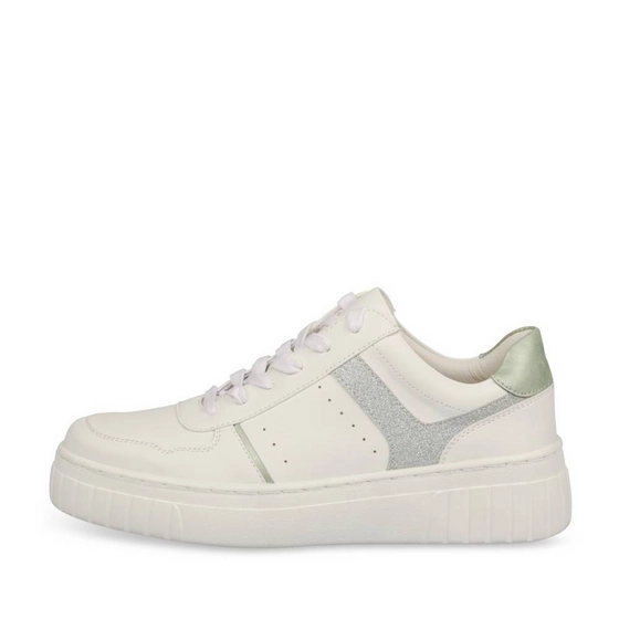 Baskets BLANC/VERT Femme