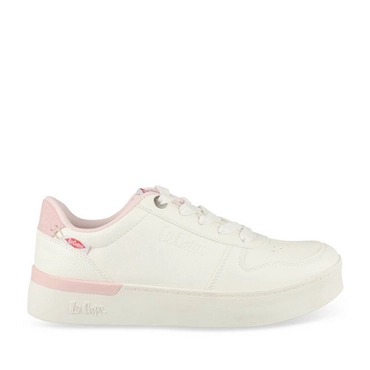Baskets BLANC/ROSE Femme