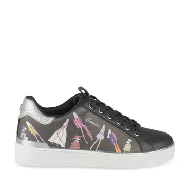 Baskets NOIR/ARGENT Femme