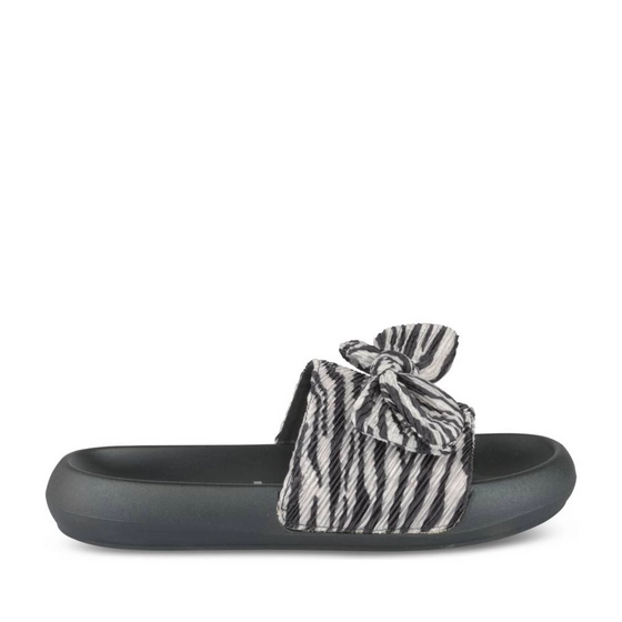 Slippers_avec_talon ZWART/WIT Dames