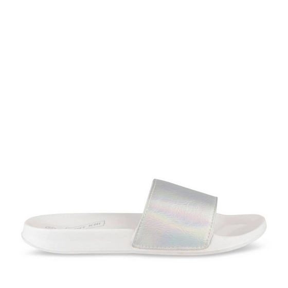 Badslippers_avec_talon ZILVER Dames