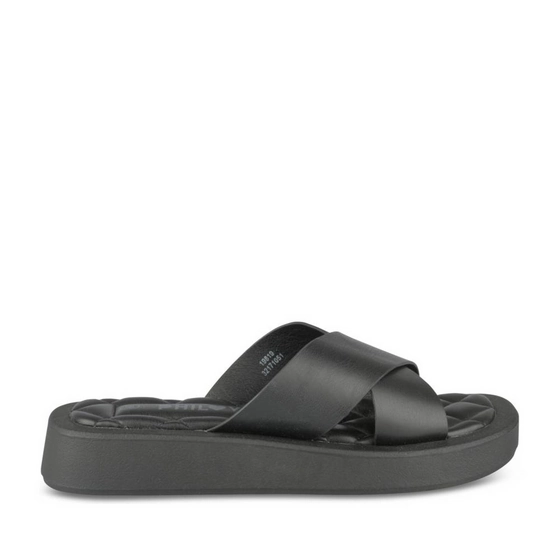 Slippers_avec_talon ZWART Dames