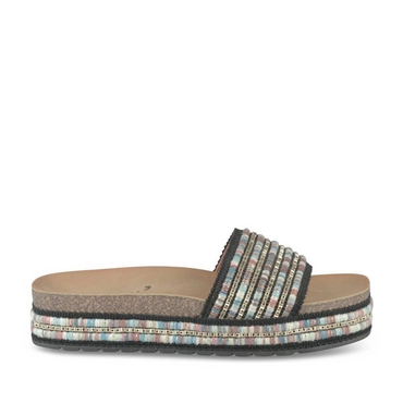 Slippers_avec_talon ZWART Dames
