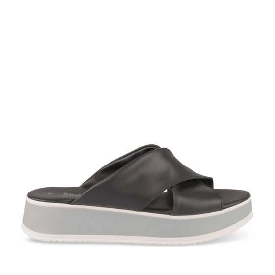 Slippers_avec_talon ZWART Dames