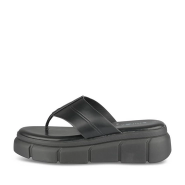 Teenslippers_avec_talon ZWART Dames