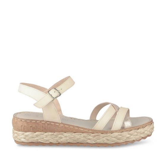Sandales BEIGE/ARGENT Femme