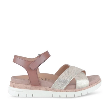 Sandales COGNAC/OR Femme