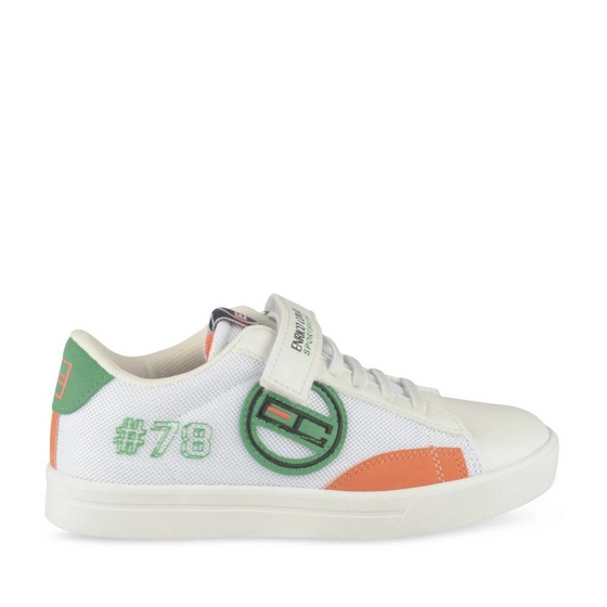 Baskets BLANC/VERT Garçon