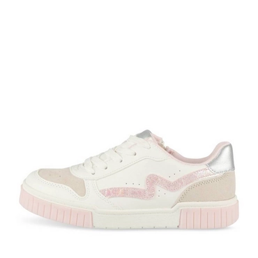 Baskets BLANC/ROSE Fille