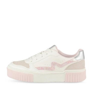 Baskets BLANC/ROSE Fille