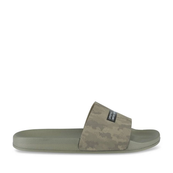 Badslippers KAKI Heren