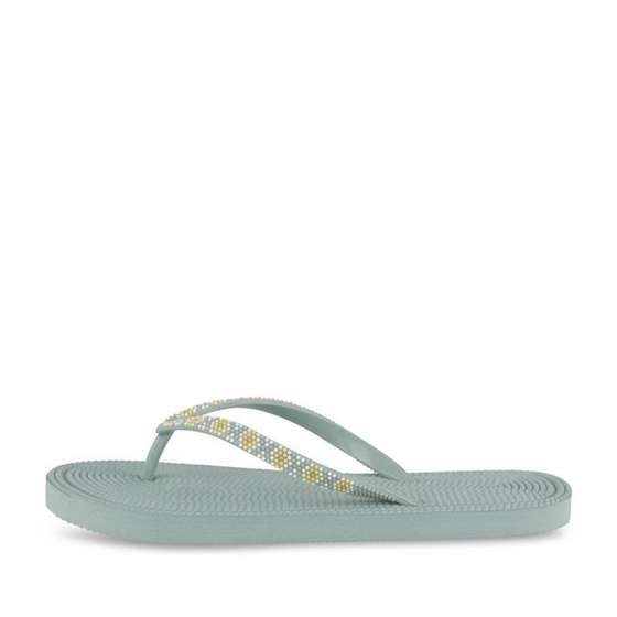 Teenslippers_avec_talon GROEN Dames