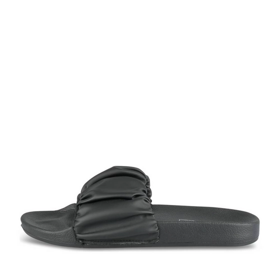 Badslippers_avec_talon ZWART Dames