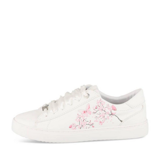 Baskets BLANC/ROSE Femme