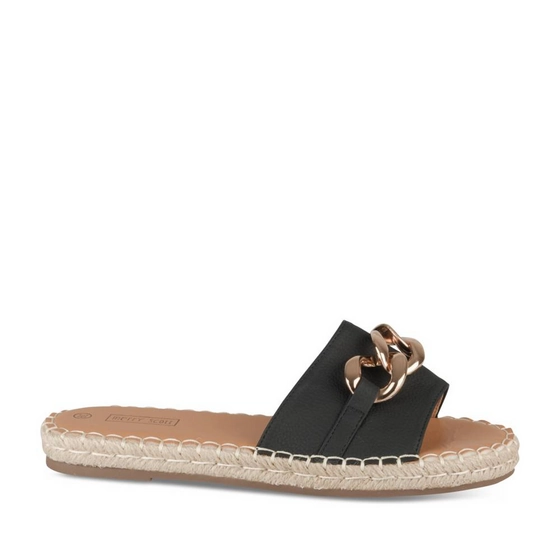 Slippers_avec_talon ZWART Dames