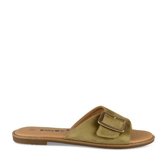 Slippers_avec_talon GROEN Dames