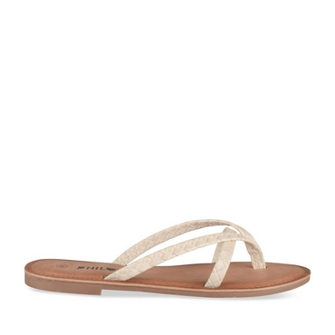 Teenslippers_avec_talon WIT Dames