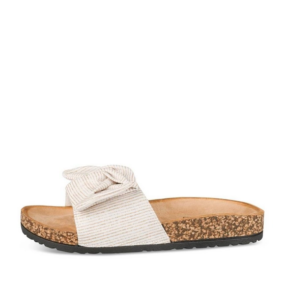 Slippers_avec_talon WIT/GOUD  Dames