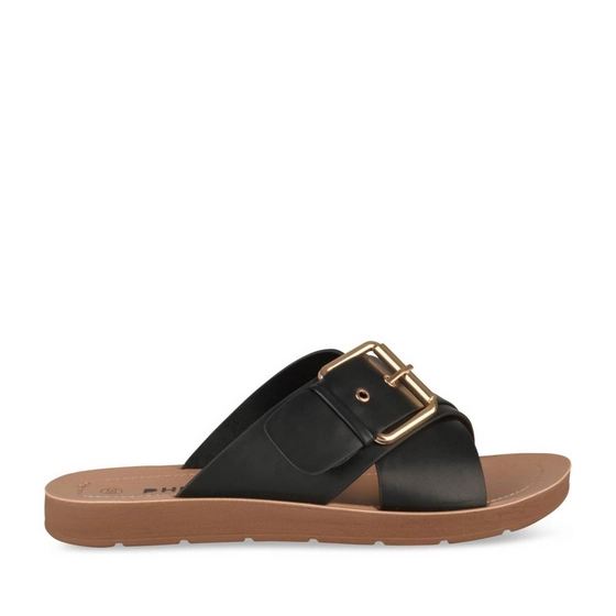 Slippers_avec_talon ZWART Dames